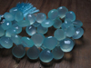 4 Matching Pair 13x18 mm - AAAA - High Quality Gorgeous AQUA Colour Chalcedony - Faceted Pear Briolett
